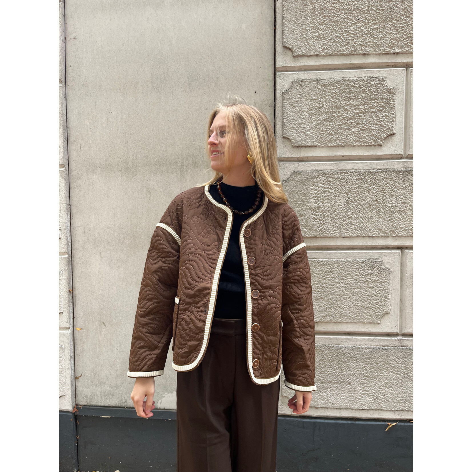 Flo Boutique Jasje Daantje Brown