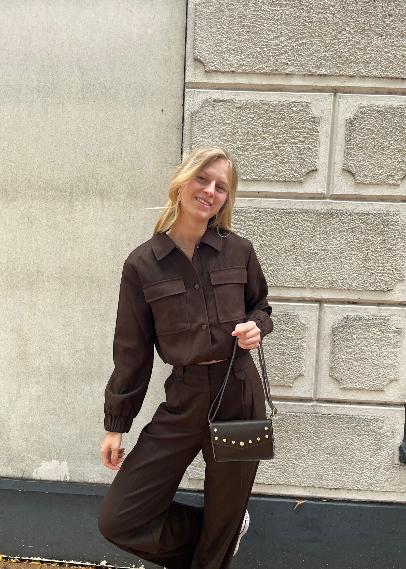 Flo Boutique Broek Veerle Coffee