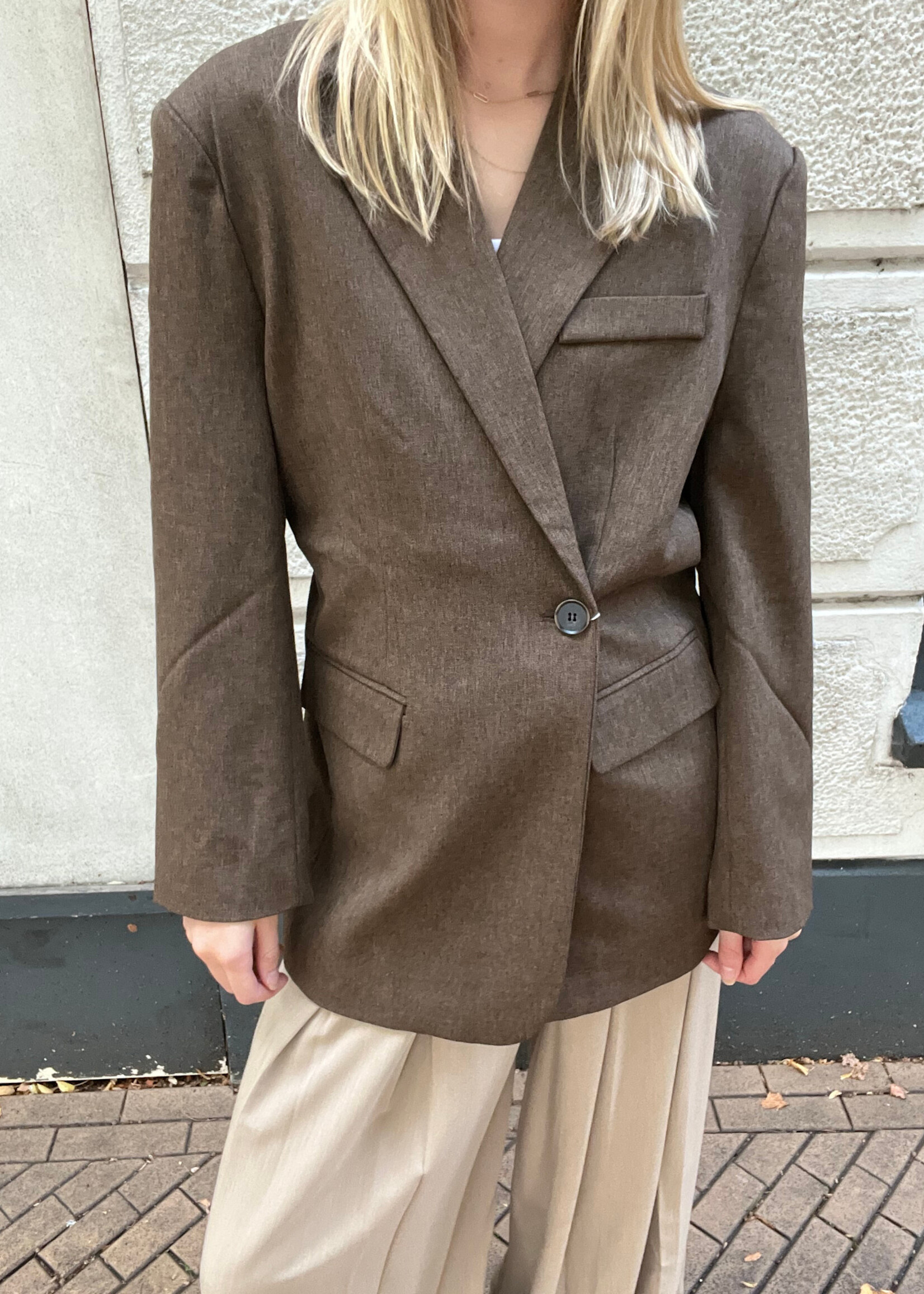 Flo Boutique Blazer Chloe Marron