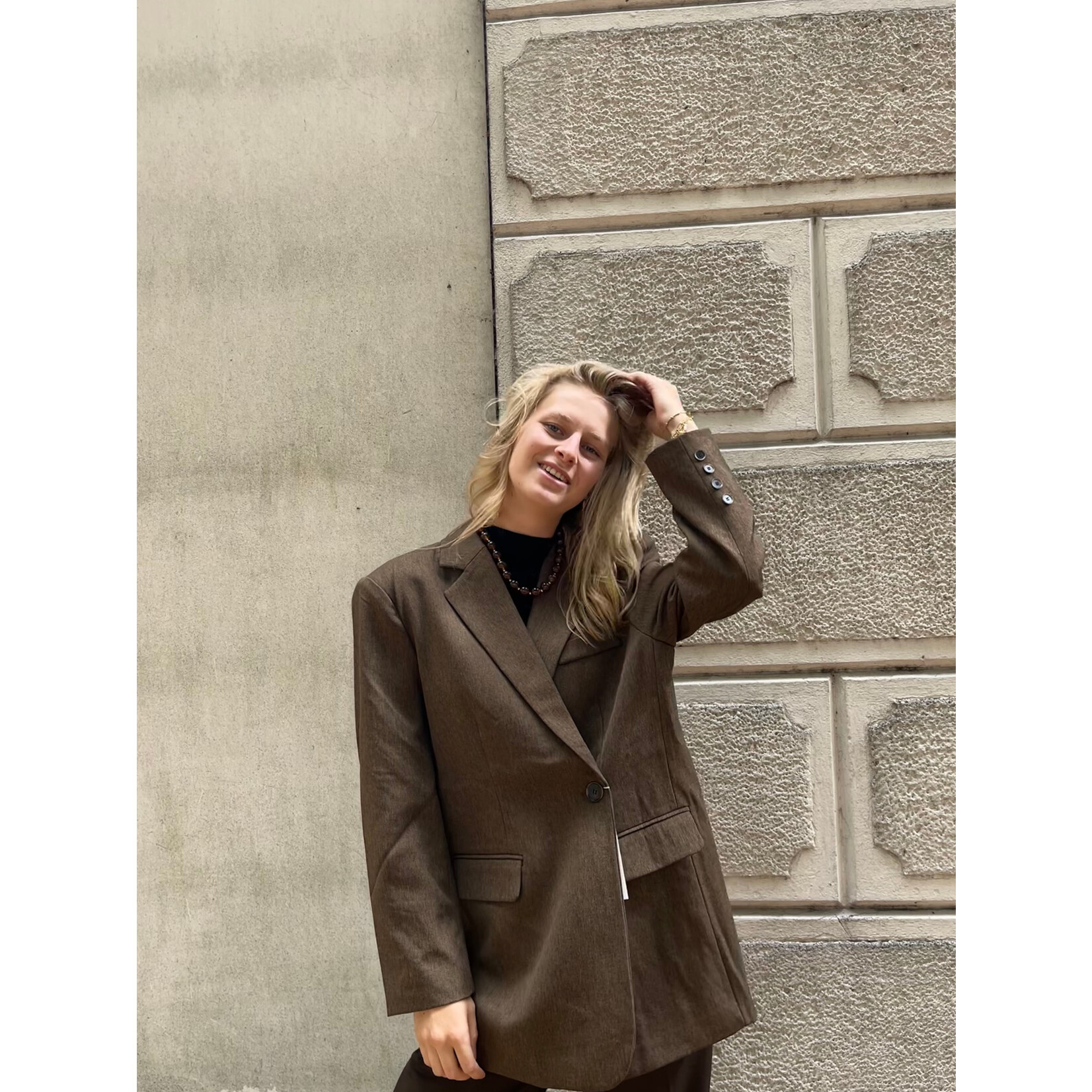 Flo Boutique Blazer Chloe Marron