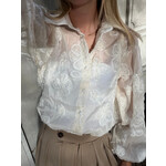 Flo Boutique Blouse Bloem Ecru