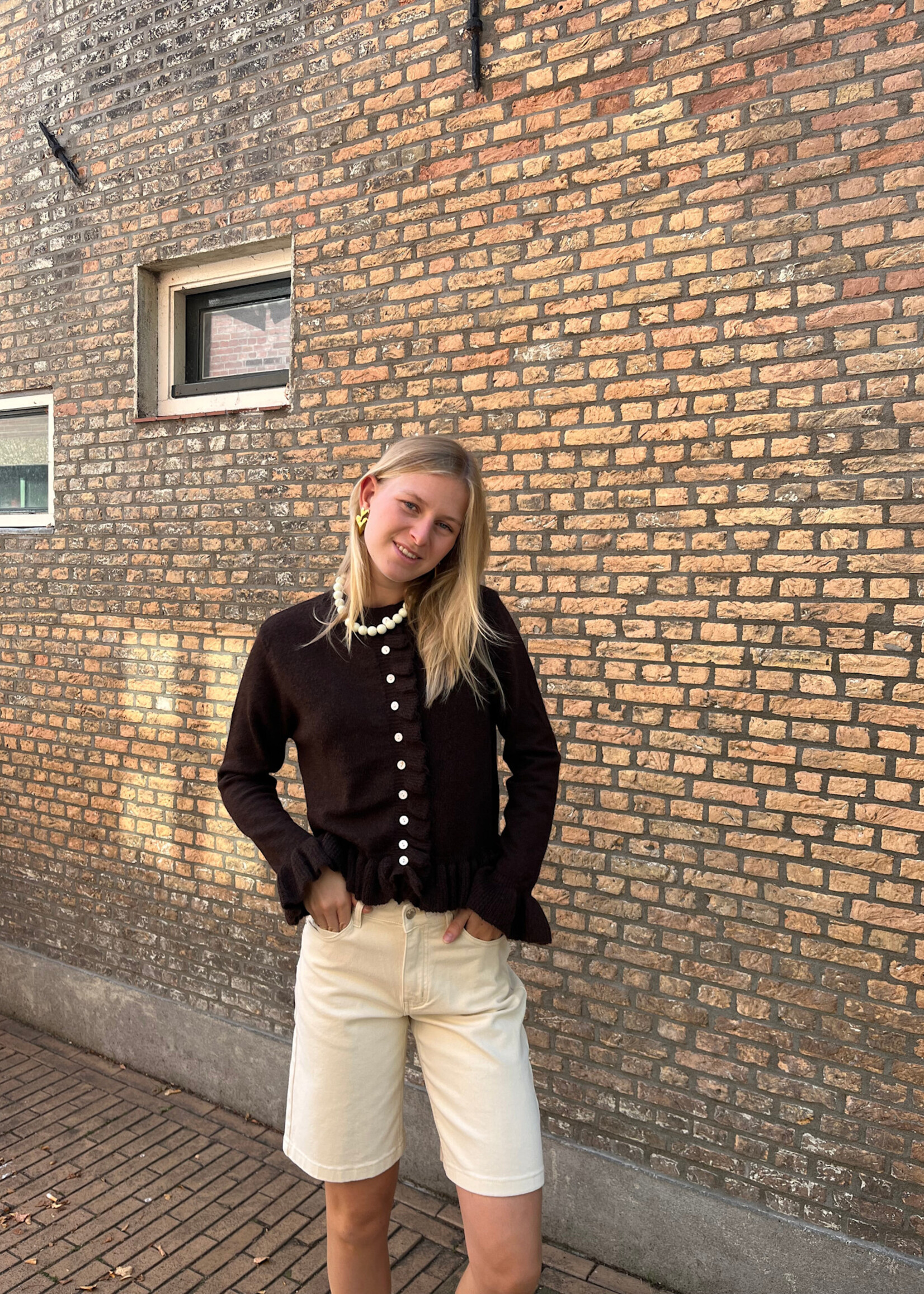 Flo Boutique Vestje Izzy Dark Brown