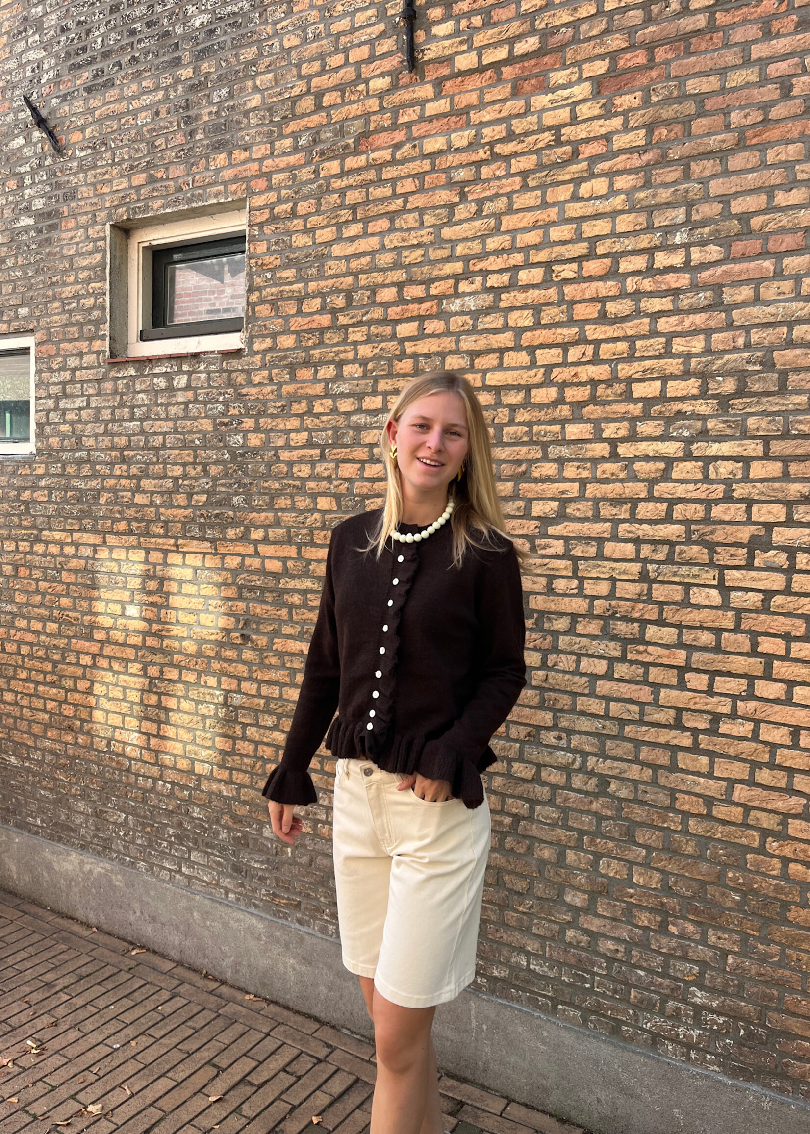 Flo Boutique Vestje Izzy Dark Brown