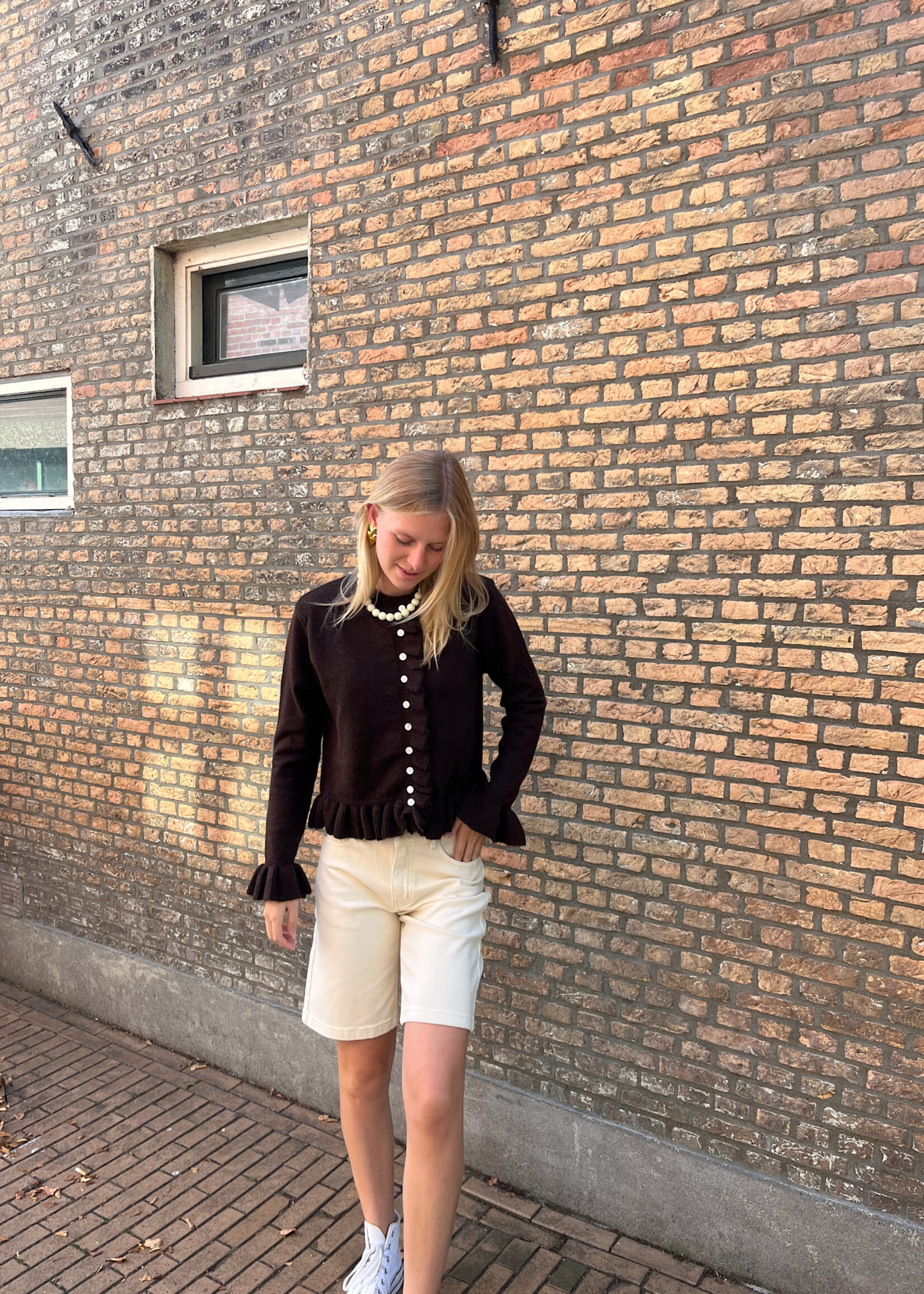 Flo Boutique Vestje Izzy Dark Brown