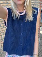 Flo Boutique Gilet Maan Blue