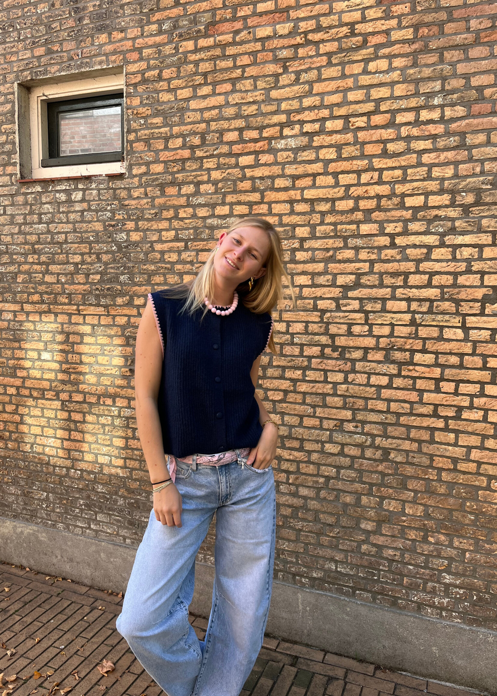 Flo Boutique Gilet Maan Blue