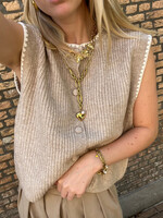 Flo Boutique Gilet Maan Beige