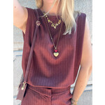 Flo Boutique Top Keet Burgundy