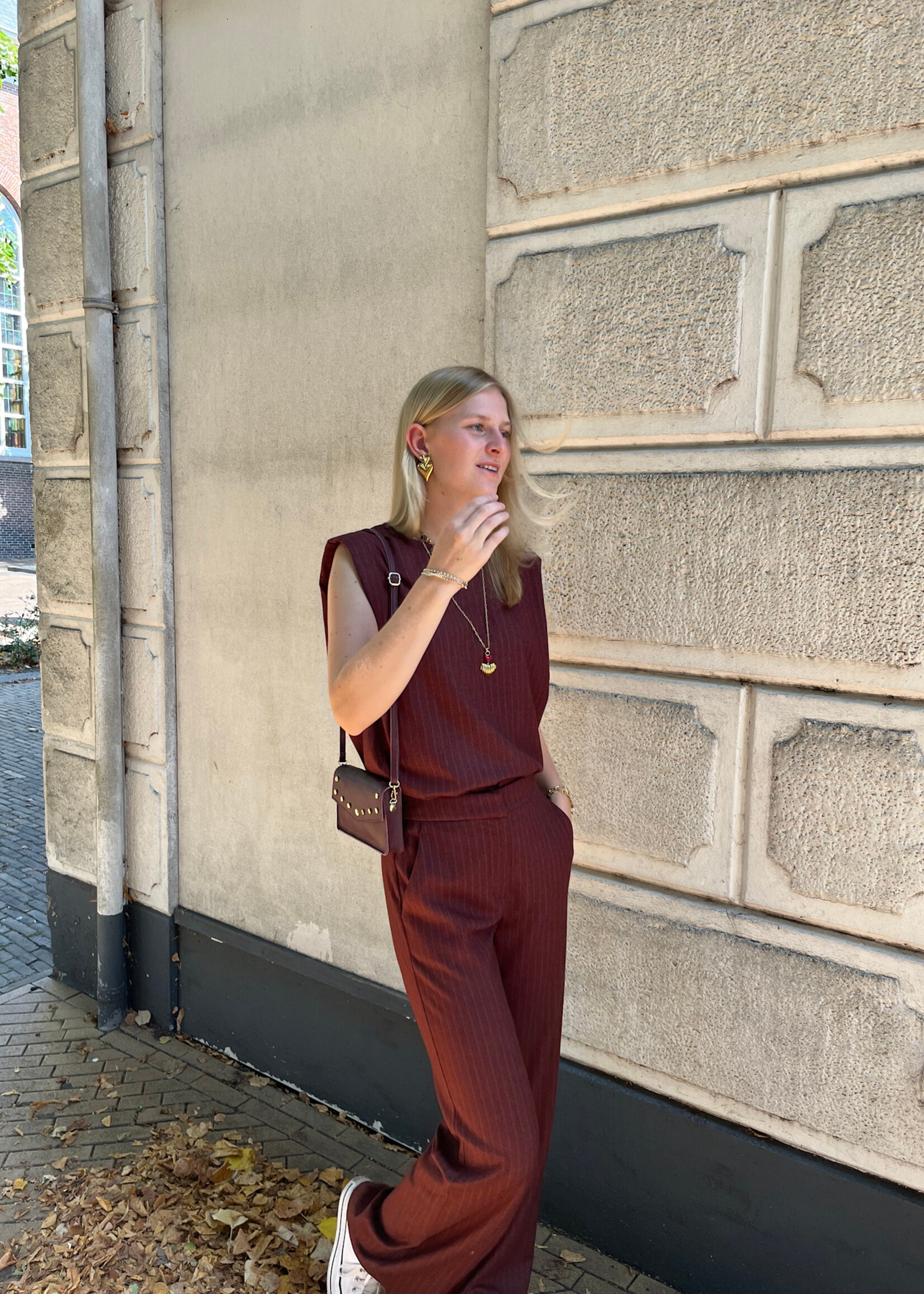 Flo Boutique Top Keet Burgundy