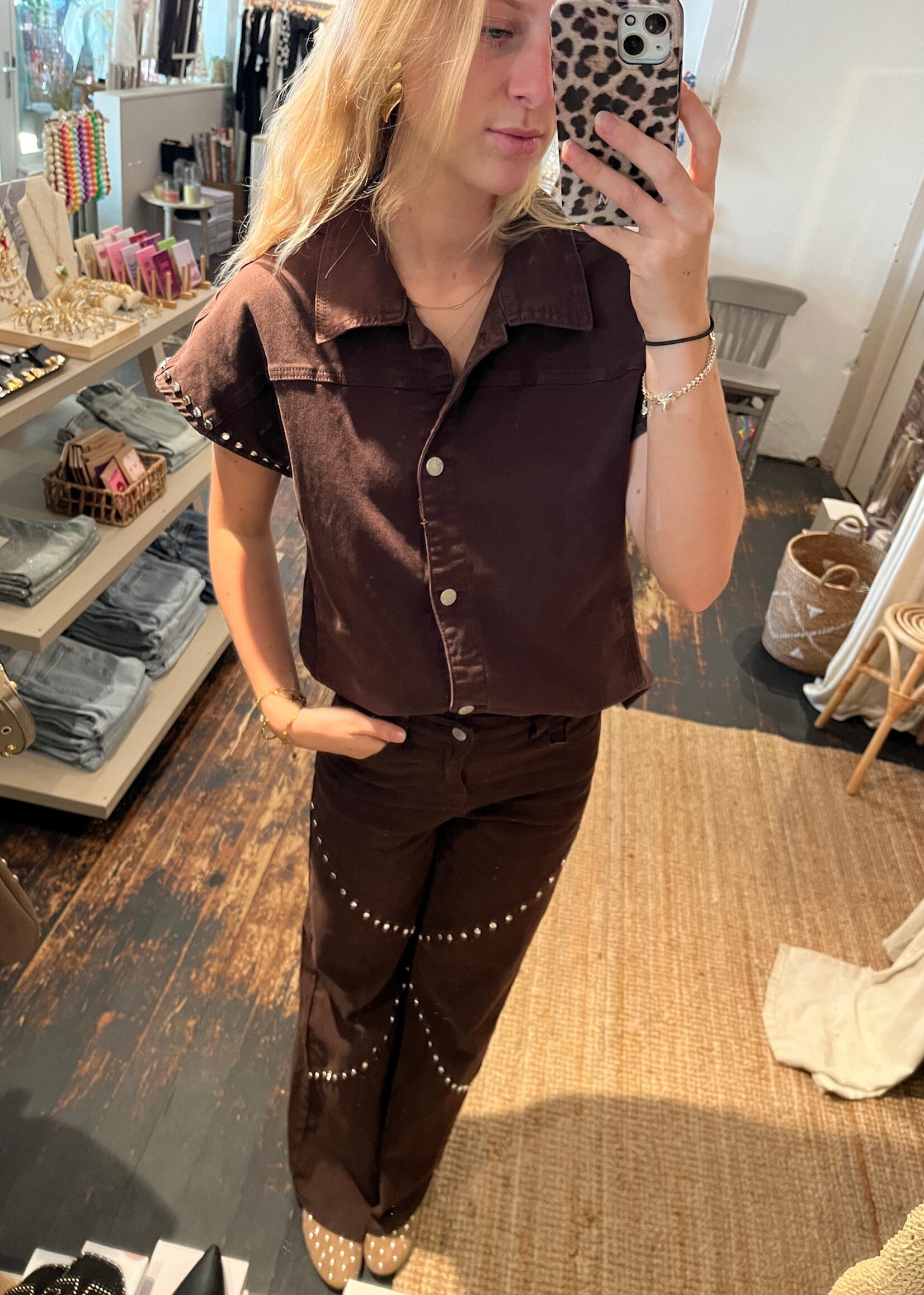 Flo Boutique Jeans Hazel studs