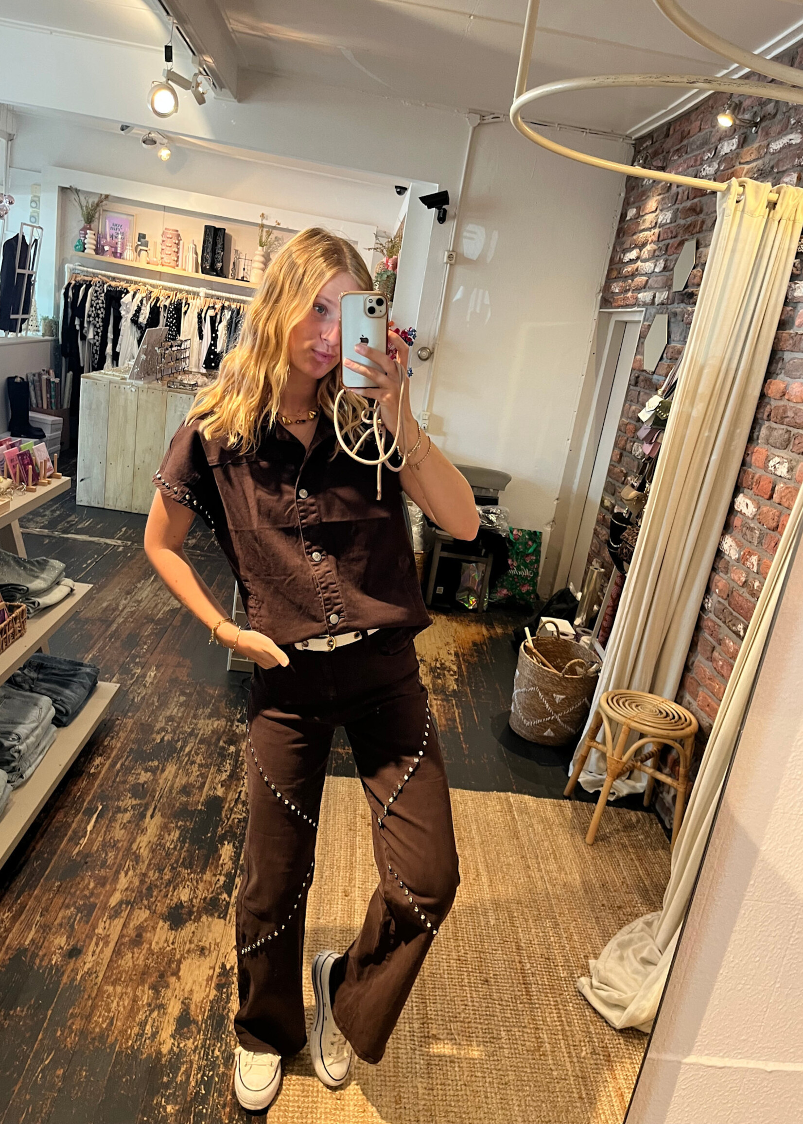 Flo Boutique Gilet Hazel Studs