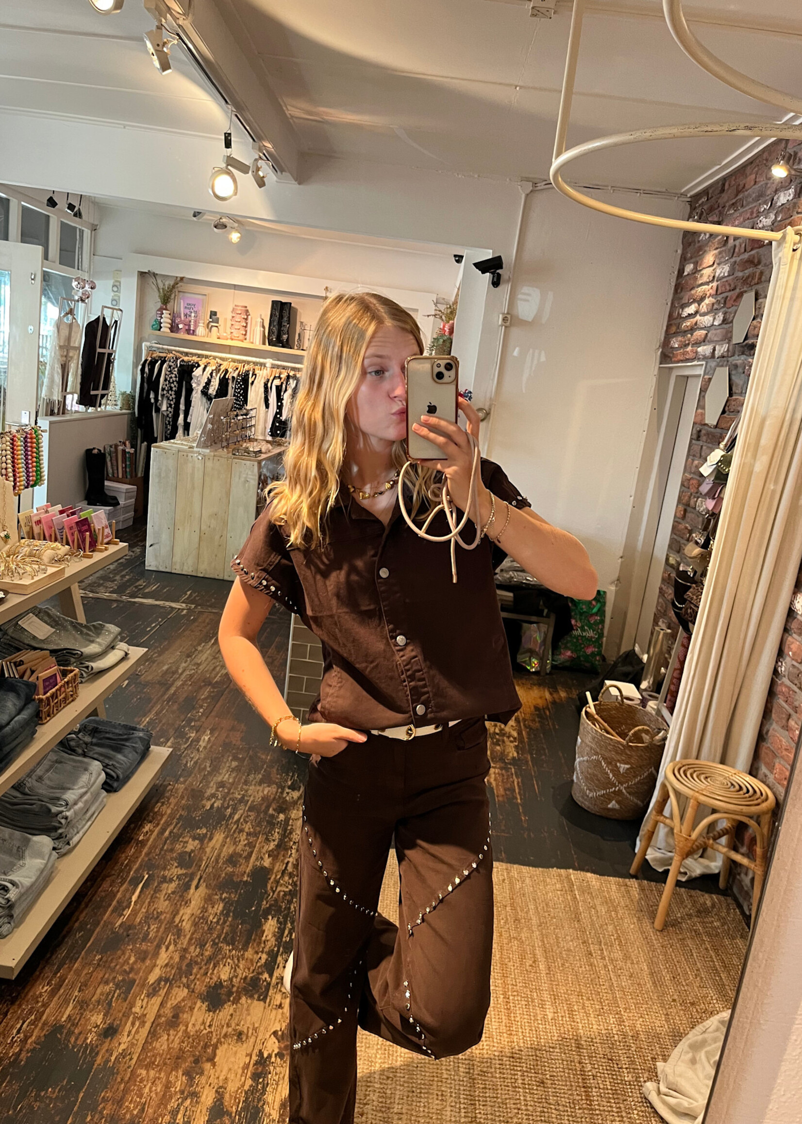 Flo Boutique Gilet Hazel Studs