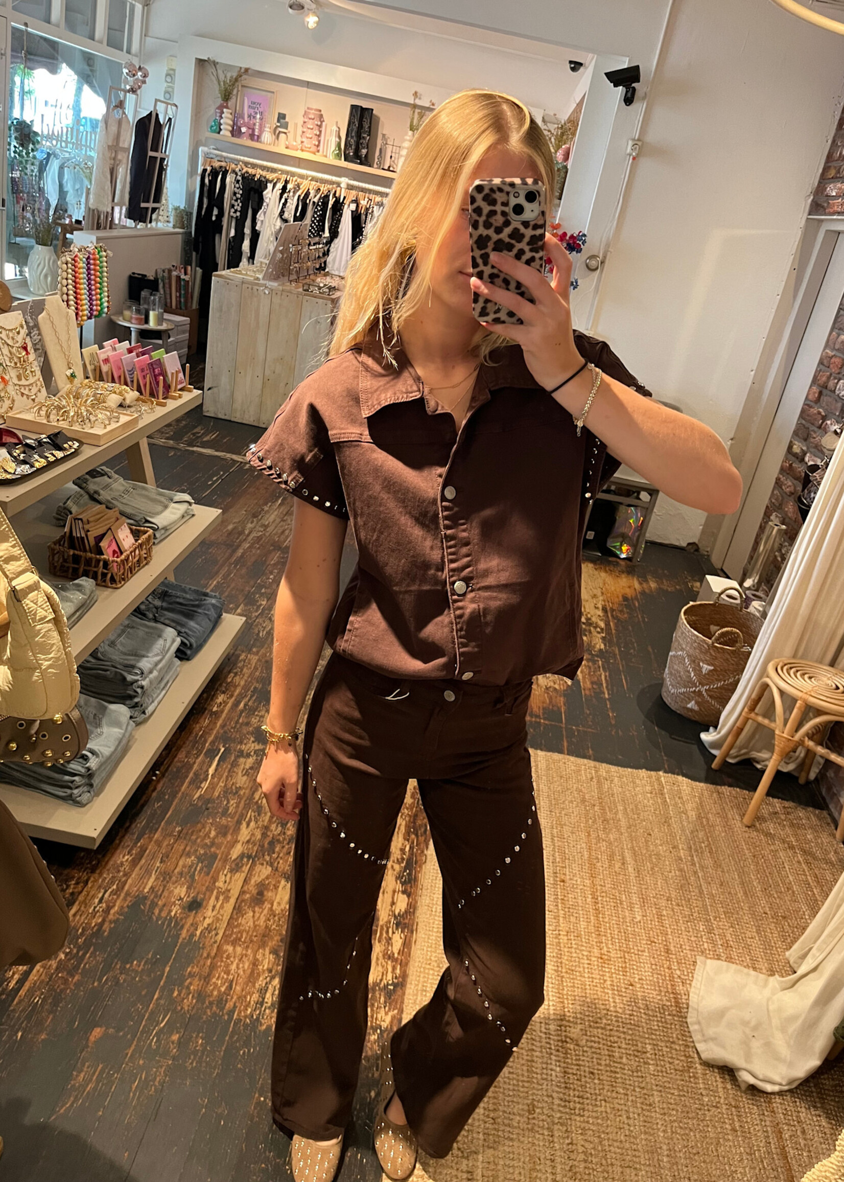 Flo Boutique Gilet Hazel Studs