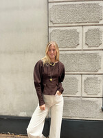 Flo Boutique Top Mayla Marron