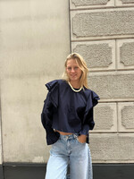 Flo Boutique Blouse Pien Navy