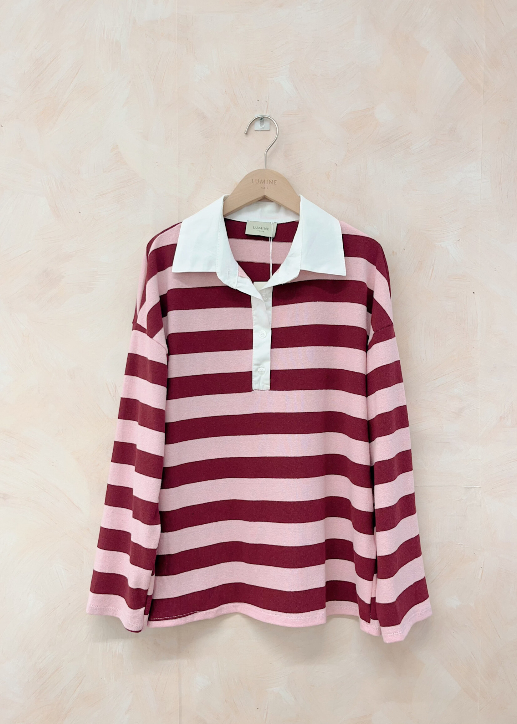 Flo Boutique Top Nola Pink/Burgundy