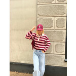 Flo Boutique Top Nola Pink/Burgundy
