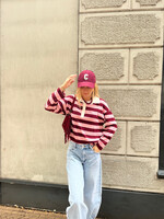 Flo Boutique Top Nola Pink/Burgundy