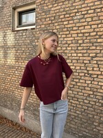 Flo Boutique Basic Top Fiene Bordeaux