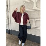 Flo Boutique Jasje Maartje Suede Look Bordeaux