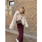 Flo Boutique Wide Leg Jeans Aya Burgundy