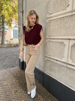Flo Boutique Jeans Ayla Straight Leg Taupe