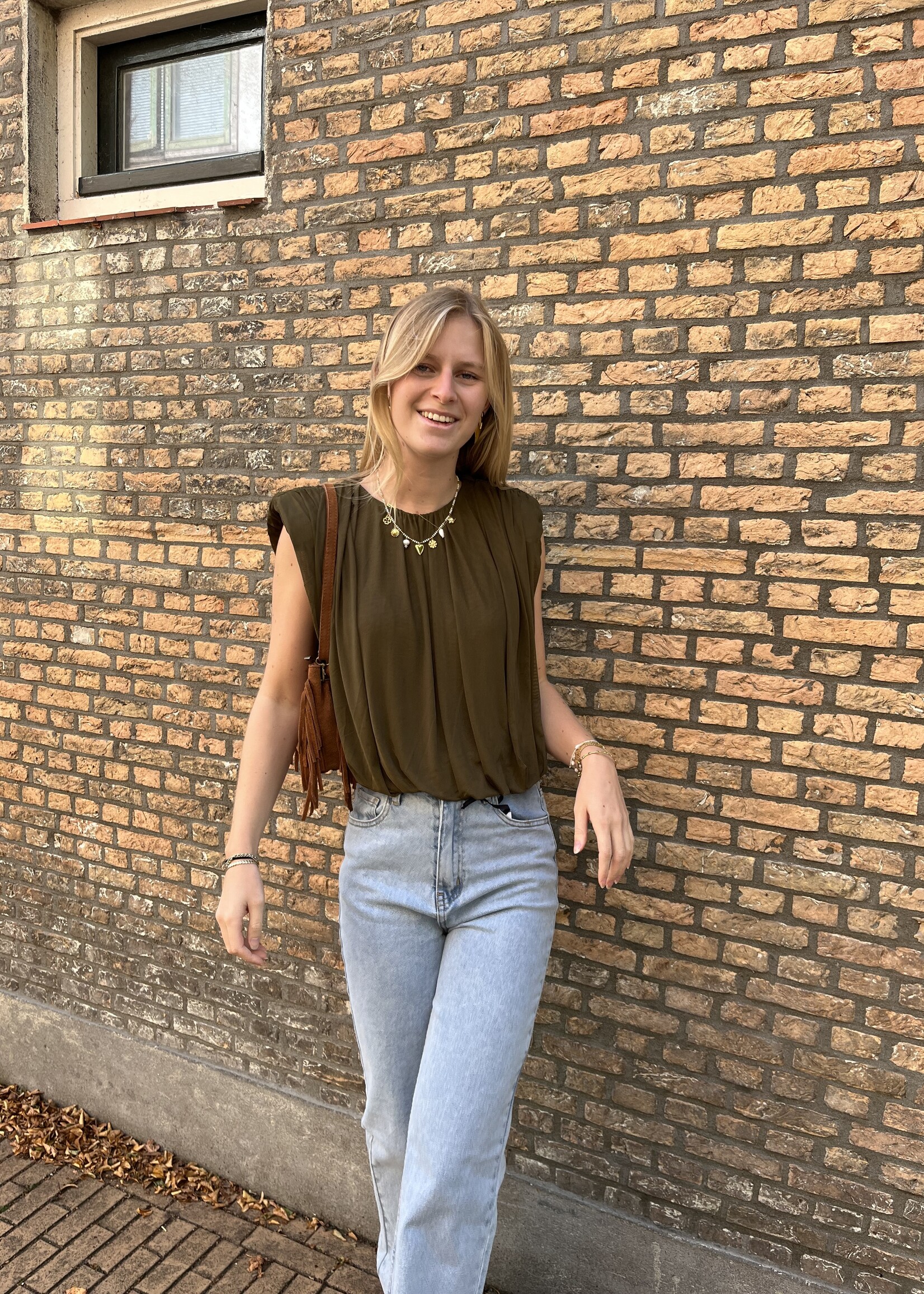 Flo Boutique Top Zoe Olive