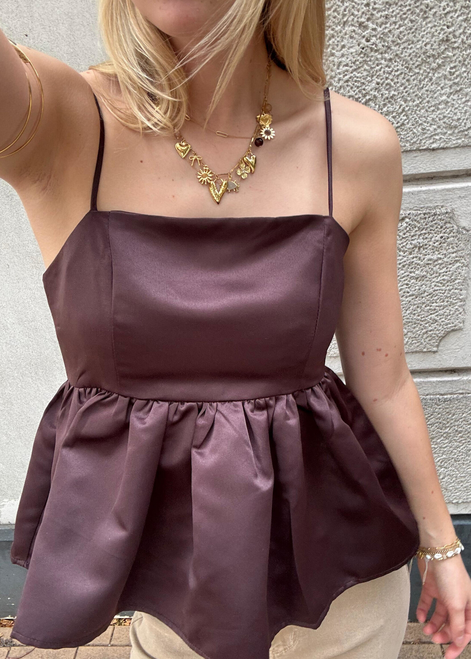 Flo Boutique Top Emilia Choco