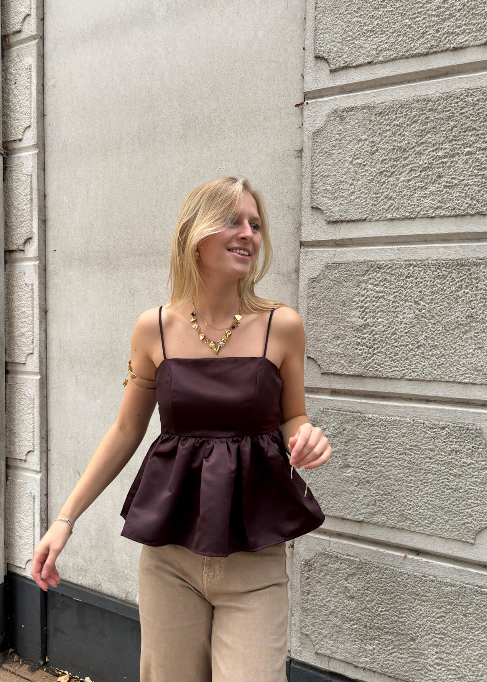 Flo Boutique Top Emilia Choco