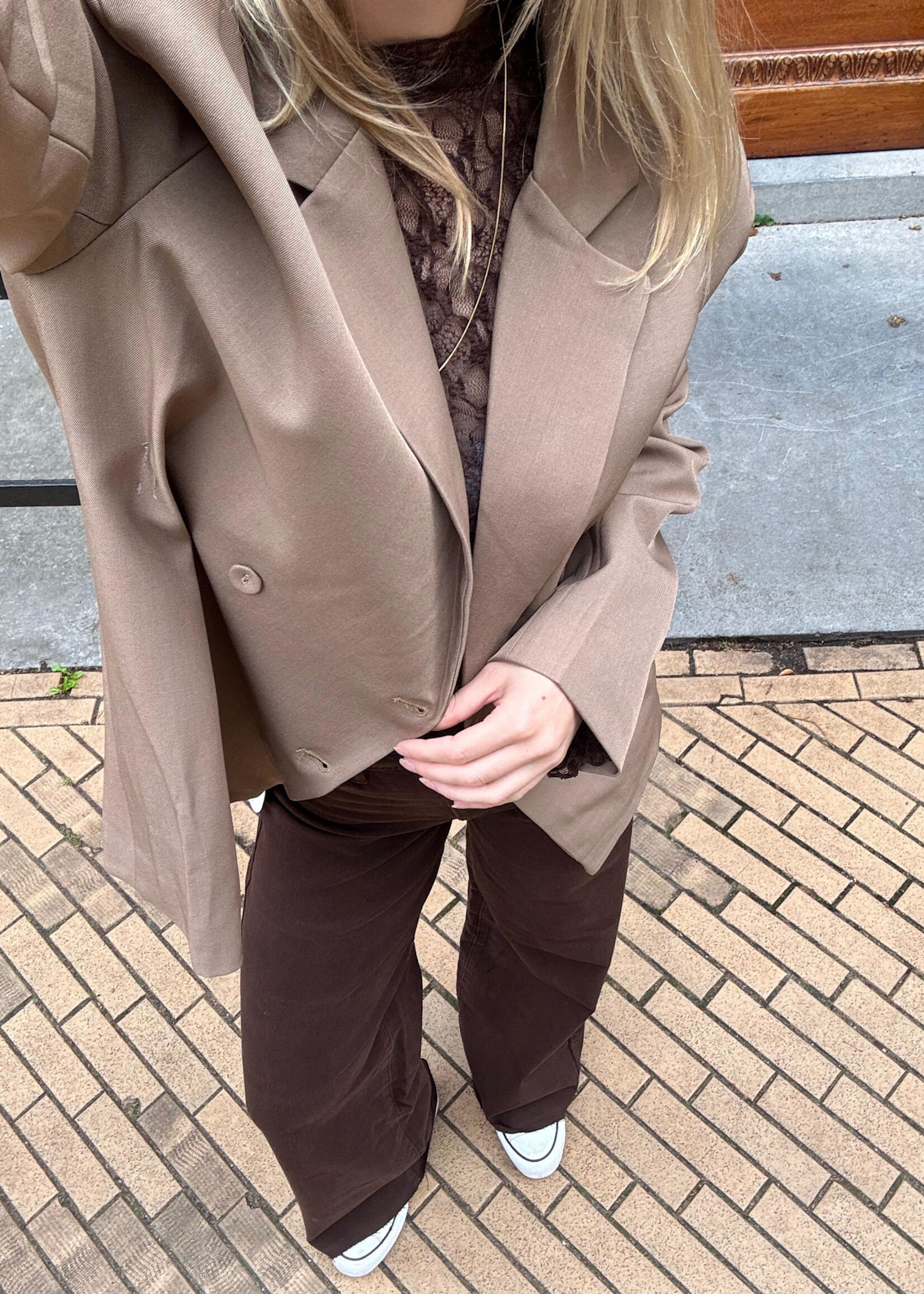 Flo Boutique Wide Leg Jeans Yva Choco (Tall)