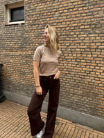 Flo Boutique Wide Leg Jeans Yva Choco (Tall)