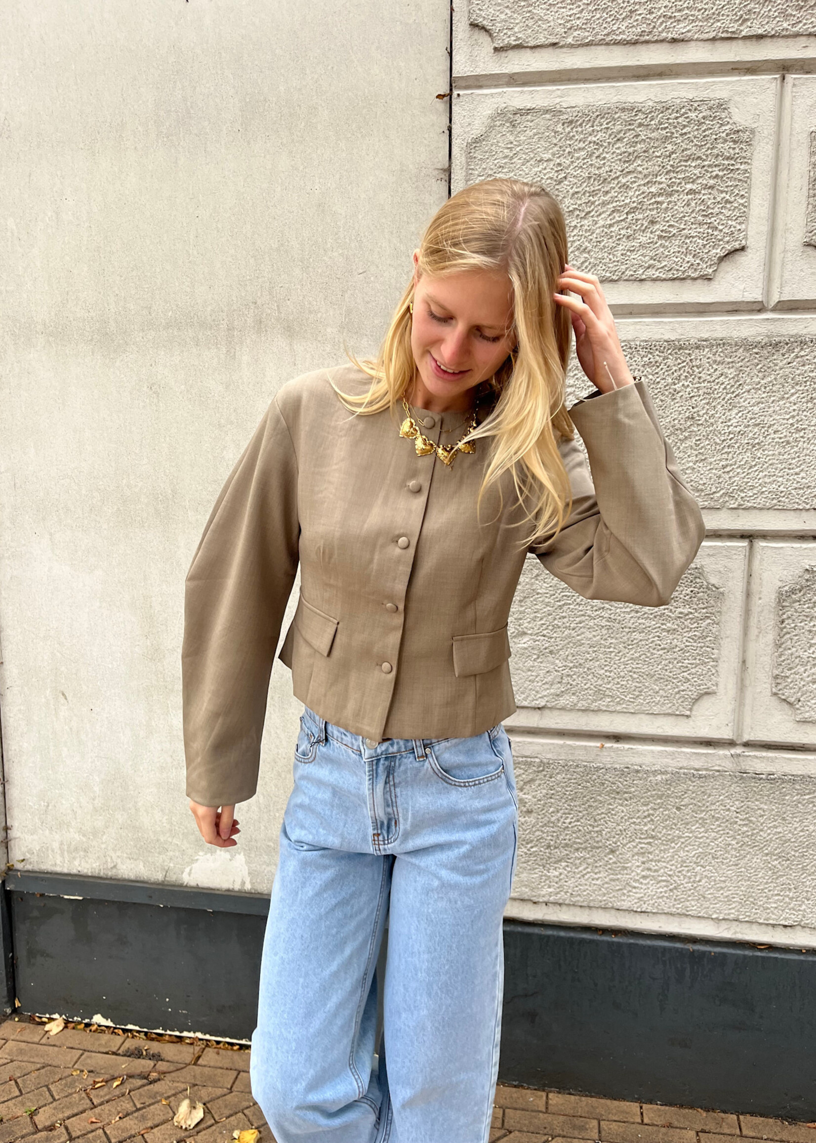 Flo Boutique Jasje Hanna Taupe