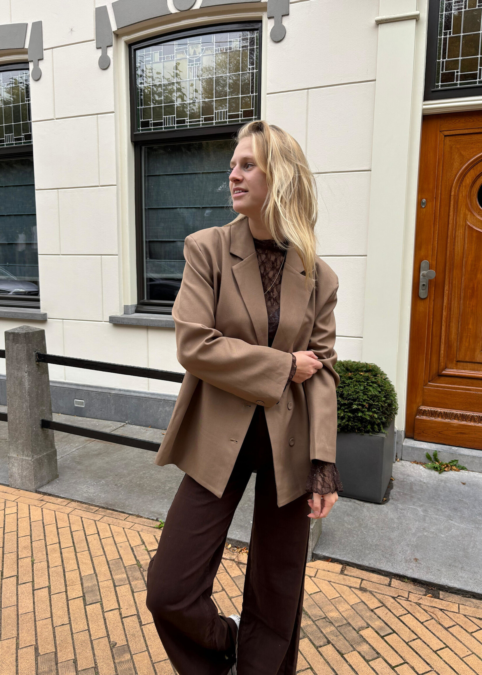 Flo Boutique Mesh Top June Marron