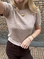 Flo Boutique Top Eef Taupe