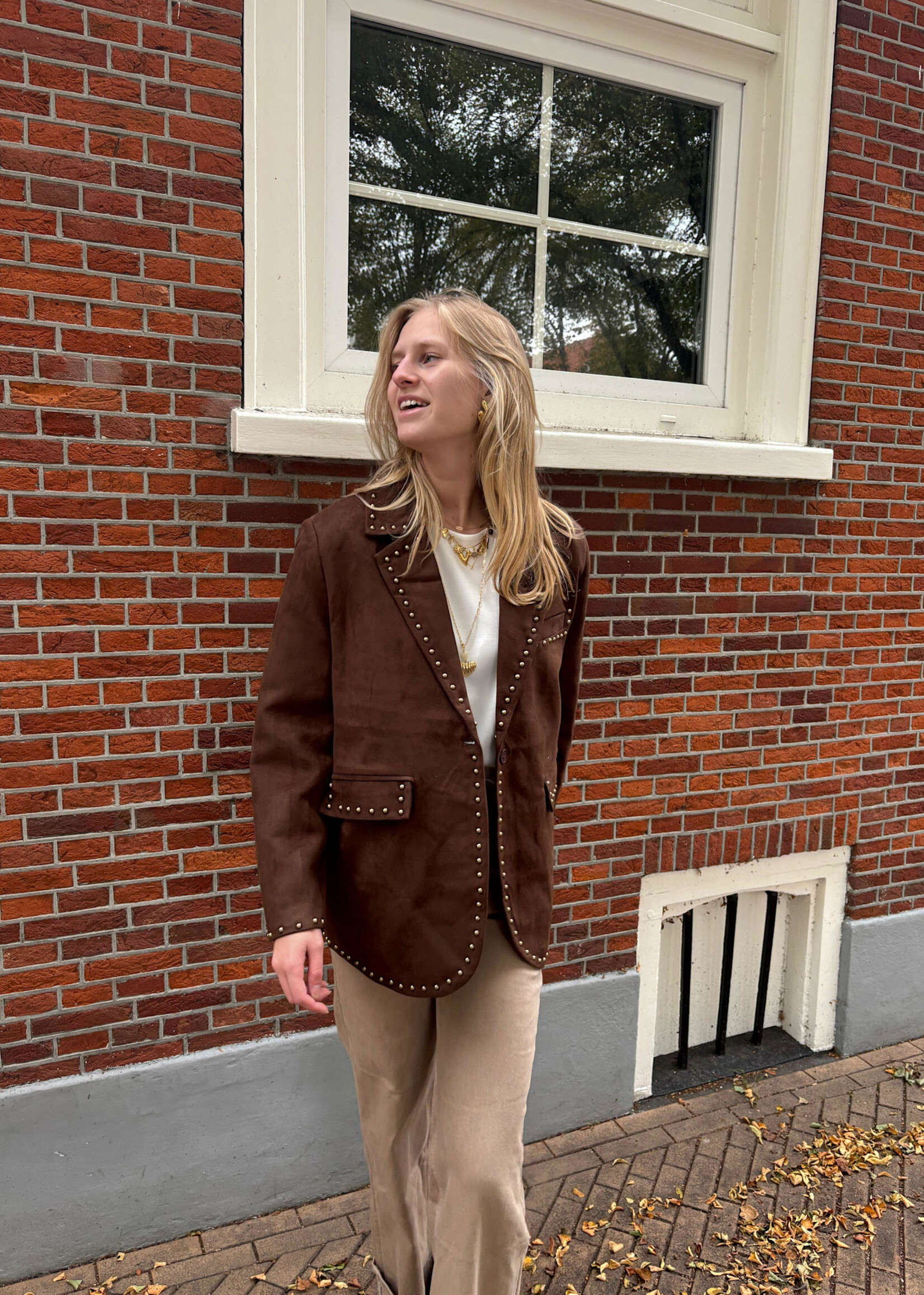 Flo Boutique Blazer Nora Marron Suède