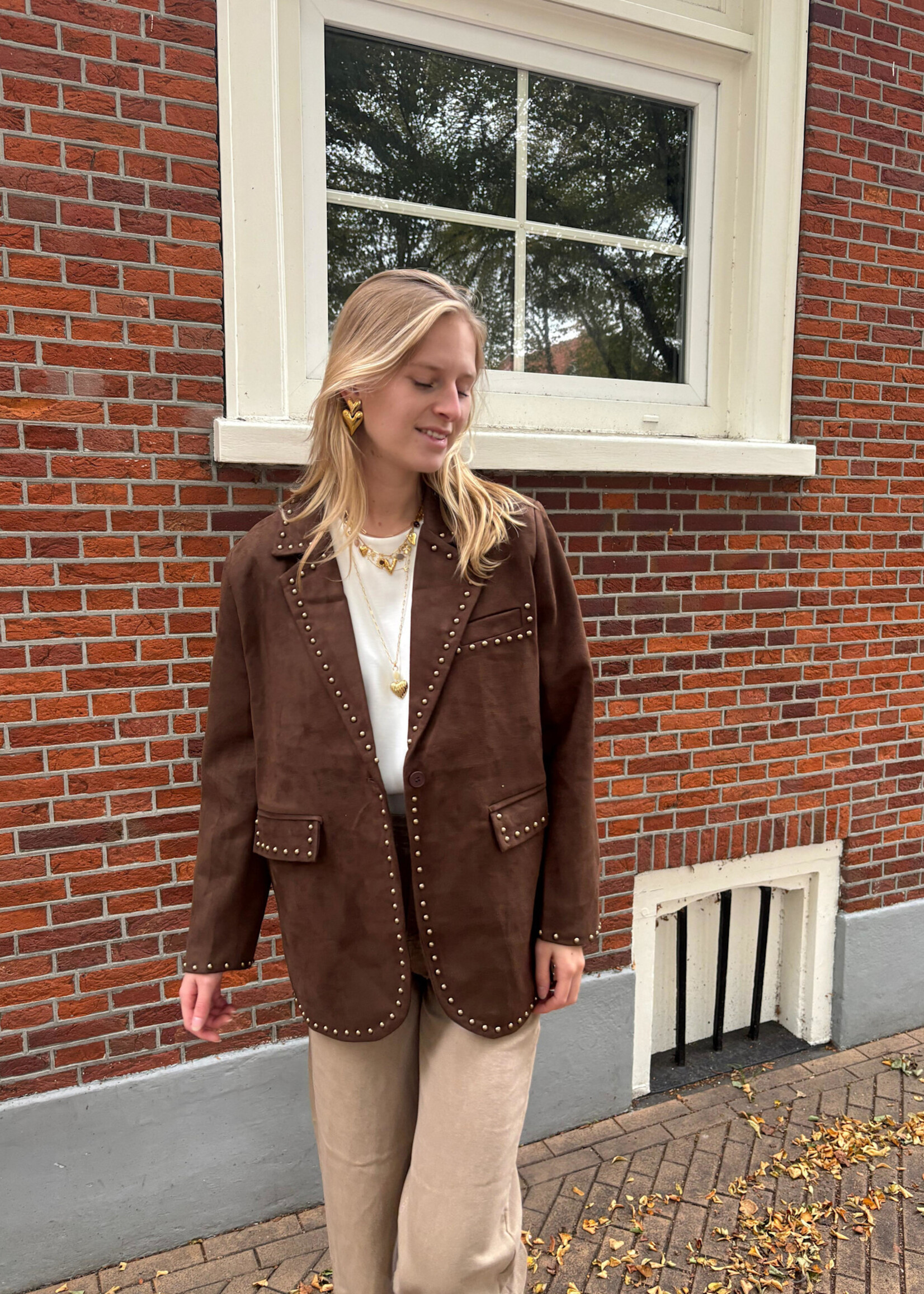 Flo Boutique Blazer Nora Marron Suède