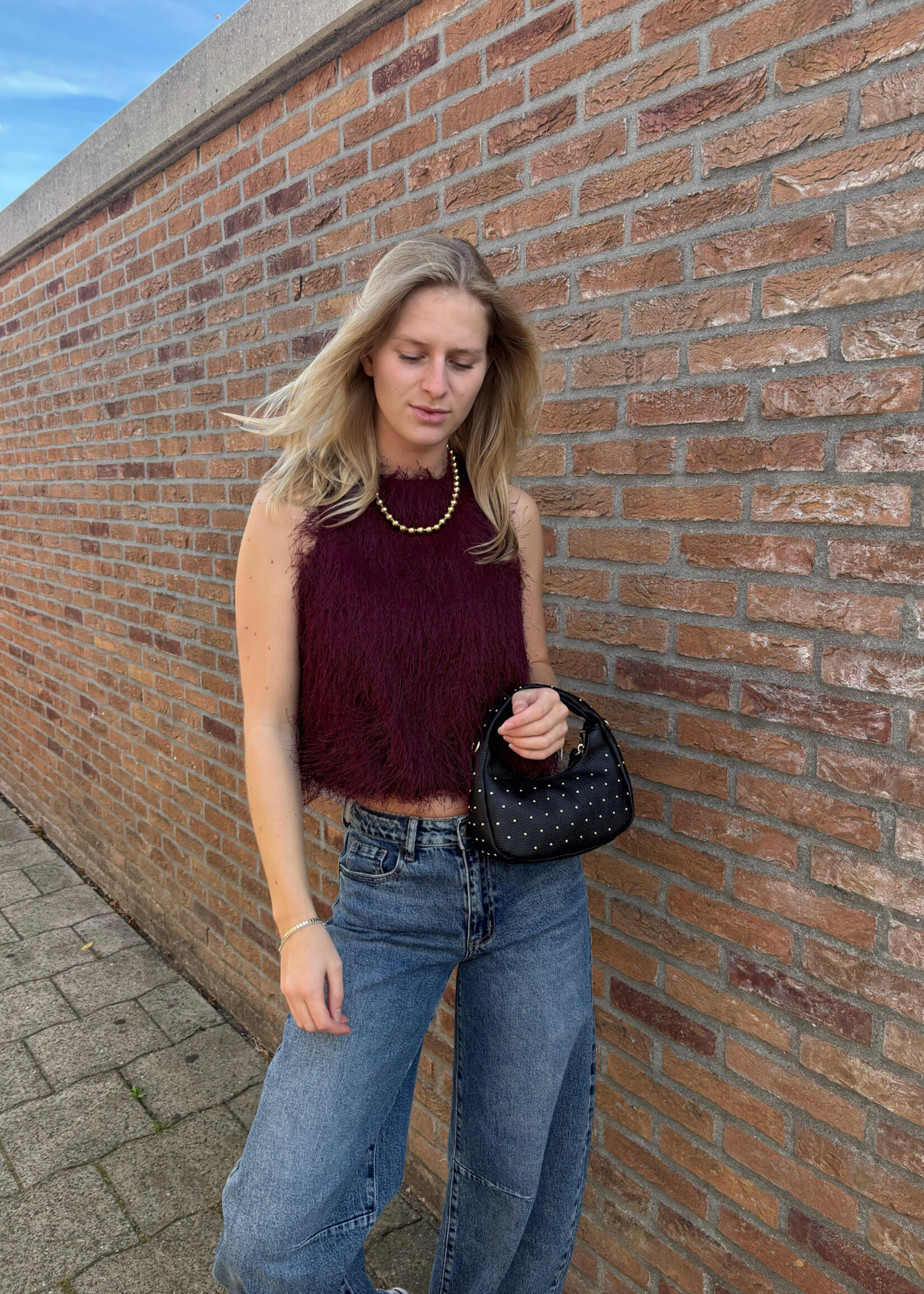 Flo Boutique Top Lente Bordeaux