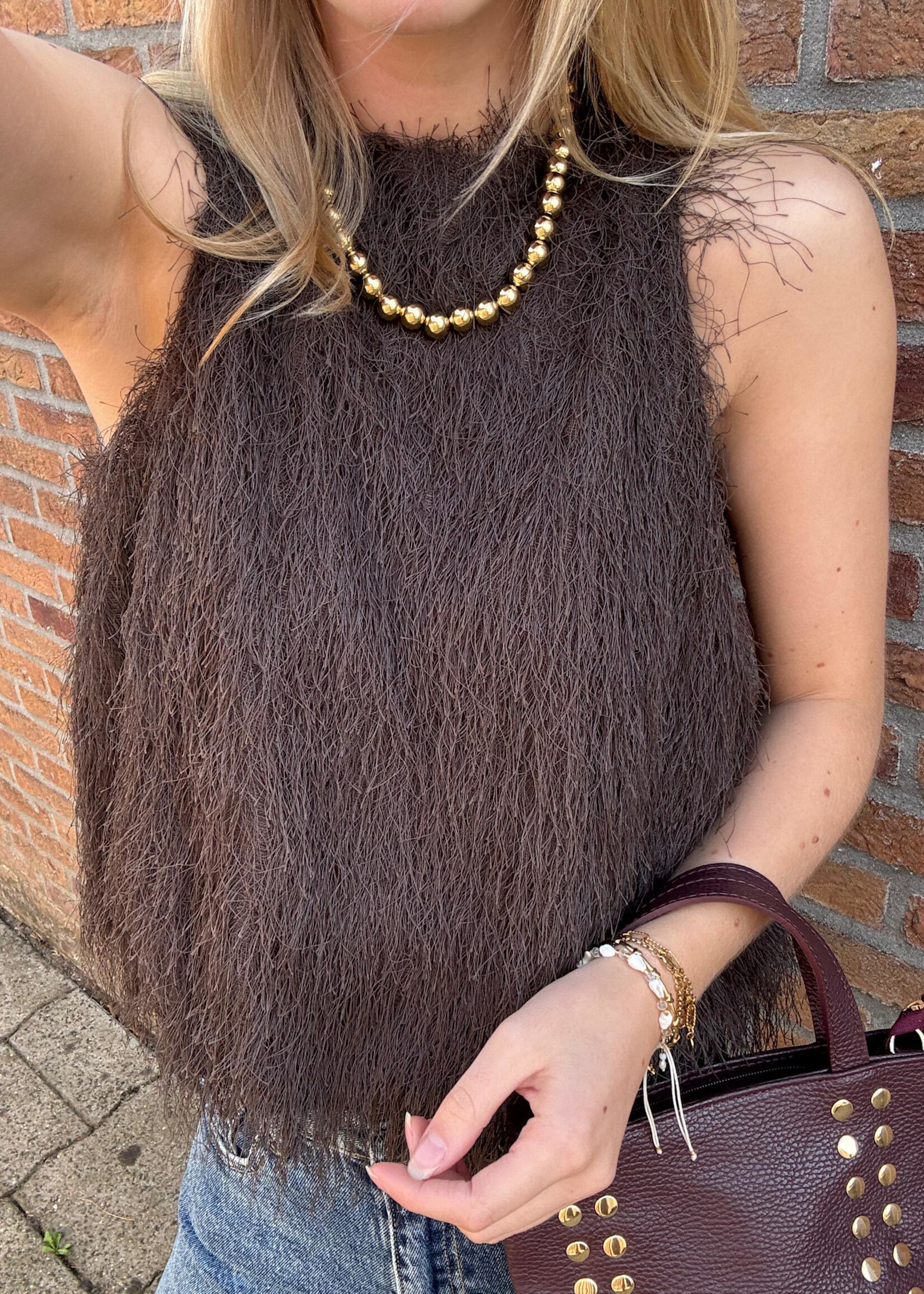 Flo Boutique Top Lente Brown