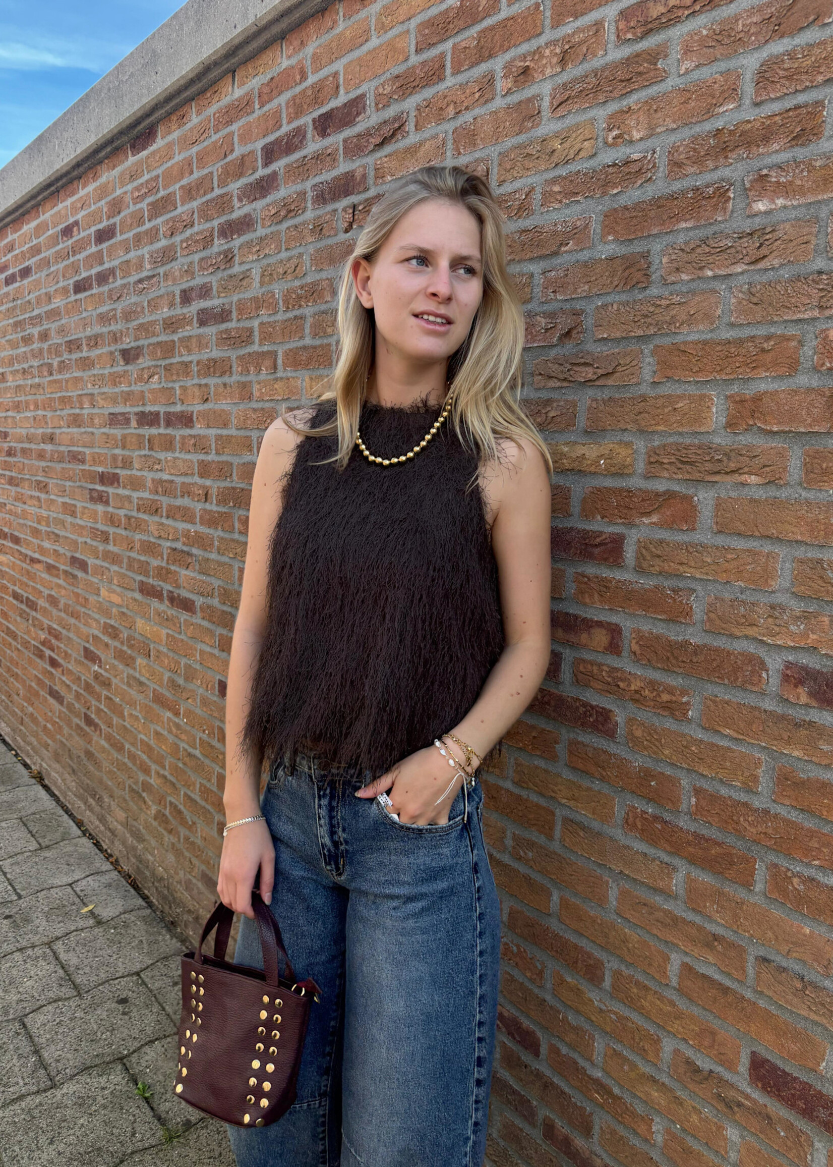 Flo Boutique Top Lente Brown