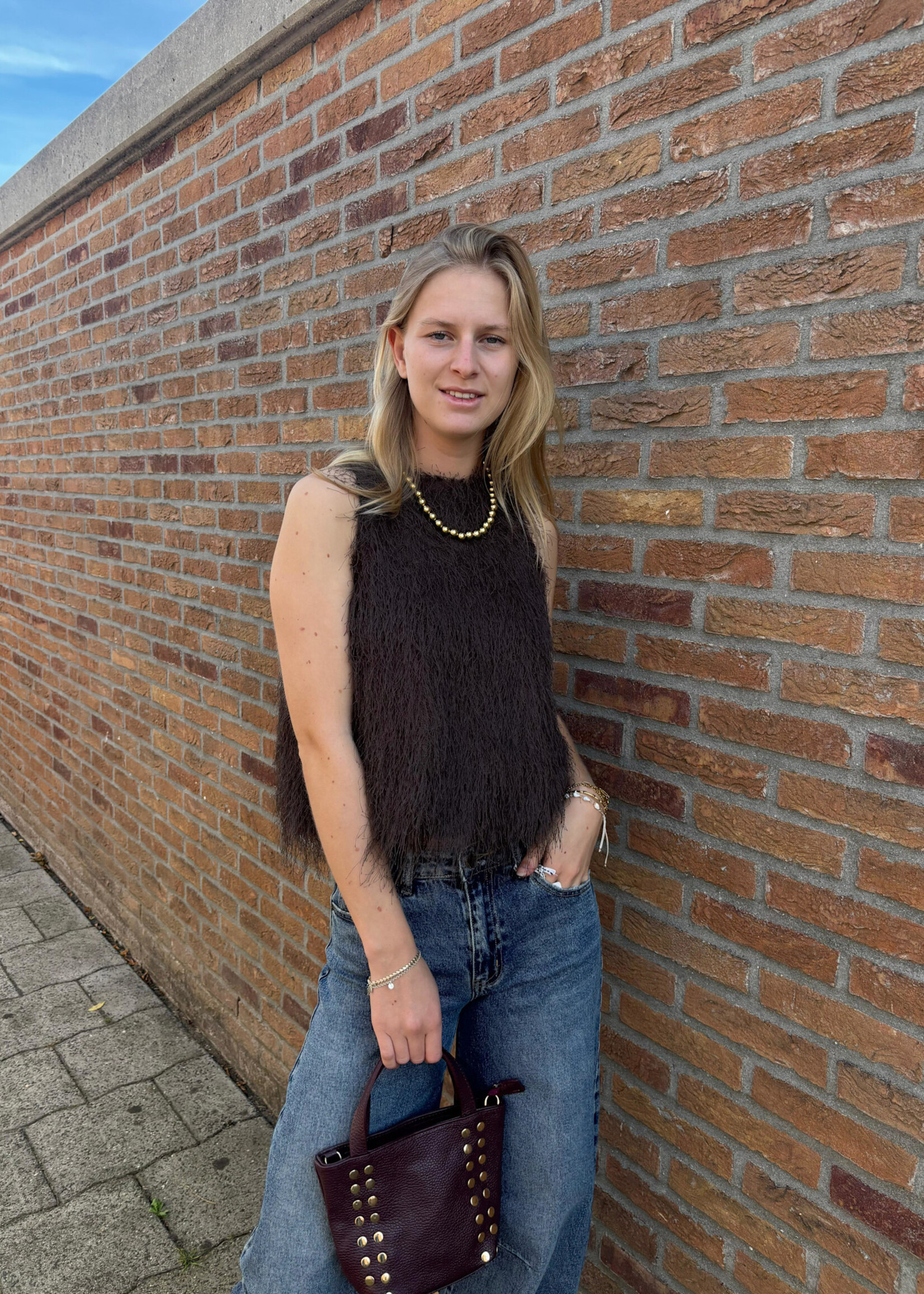 Flo Boutique Top Lente Brown