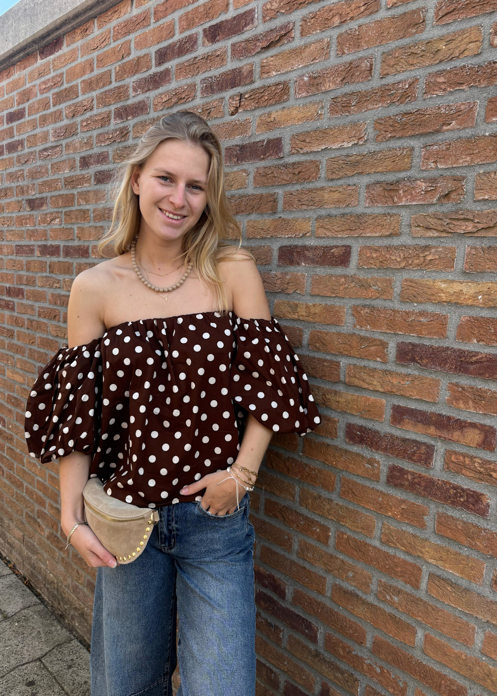 Flo Boutique Top Cato Brown