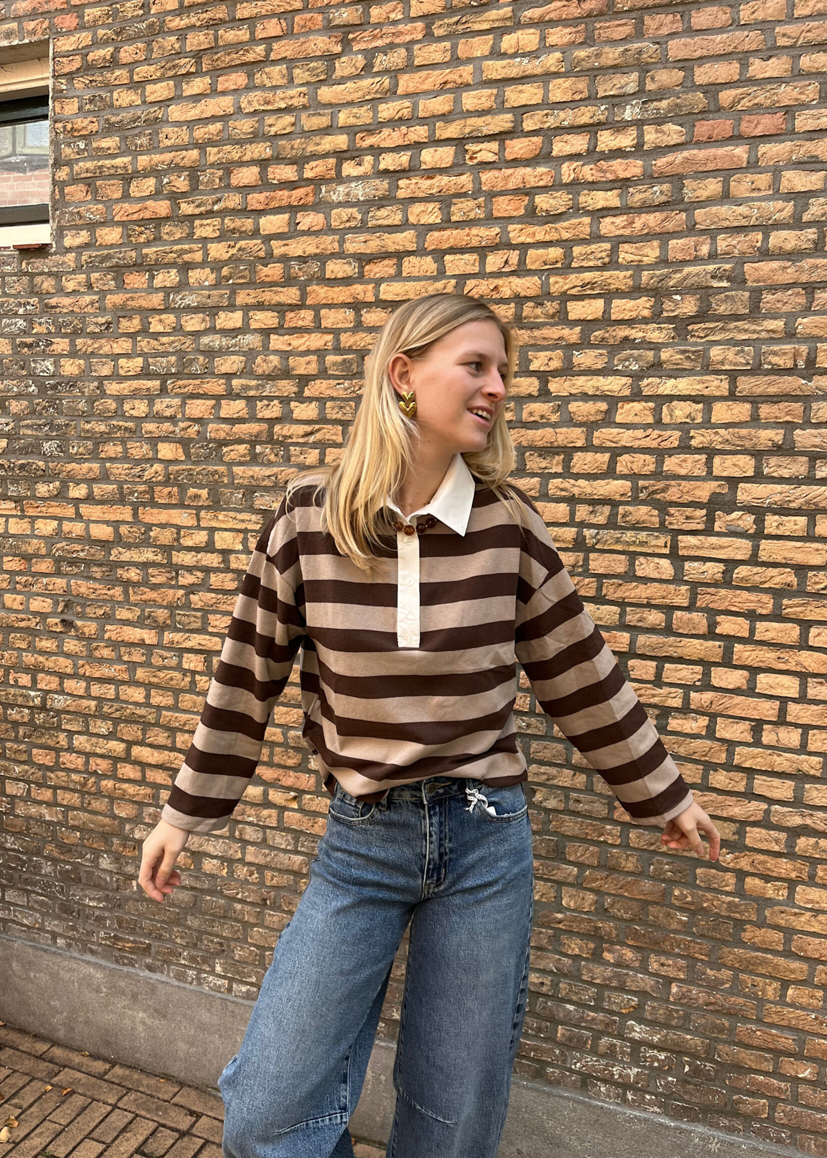 Flo Boutique Top Nola Brown/Camel