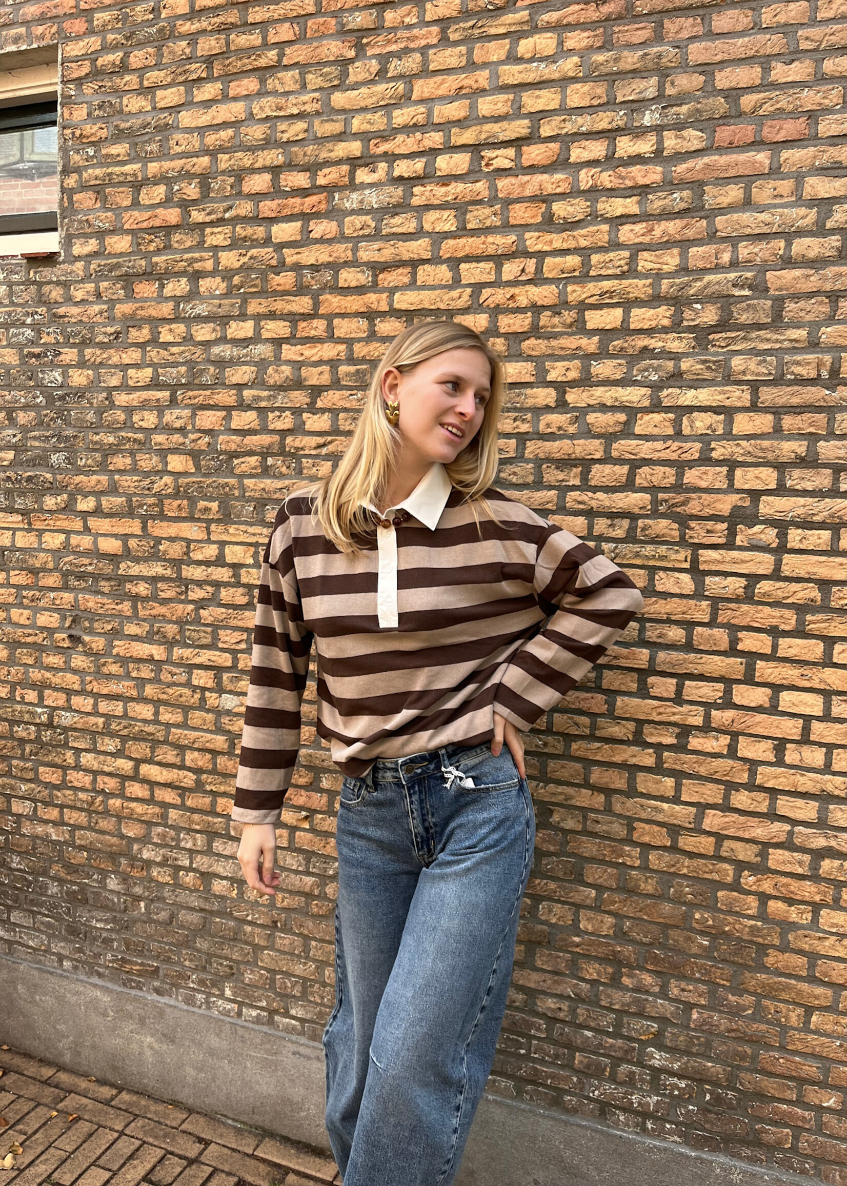 Flo Boutique Top Nola Brown/Camel