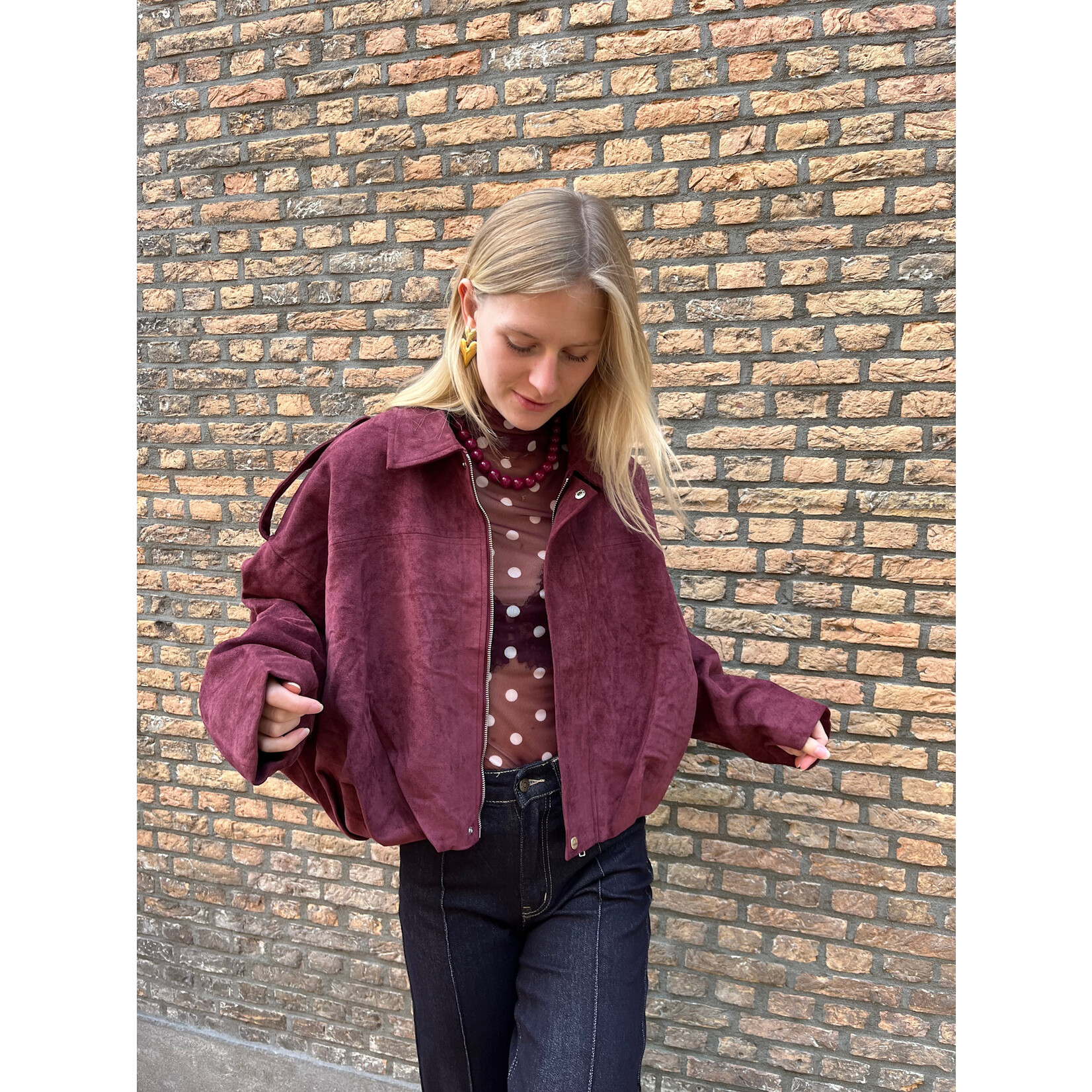 Flo Boutique Top Minte Bordeaux