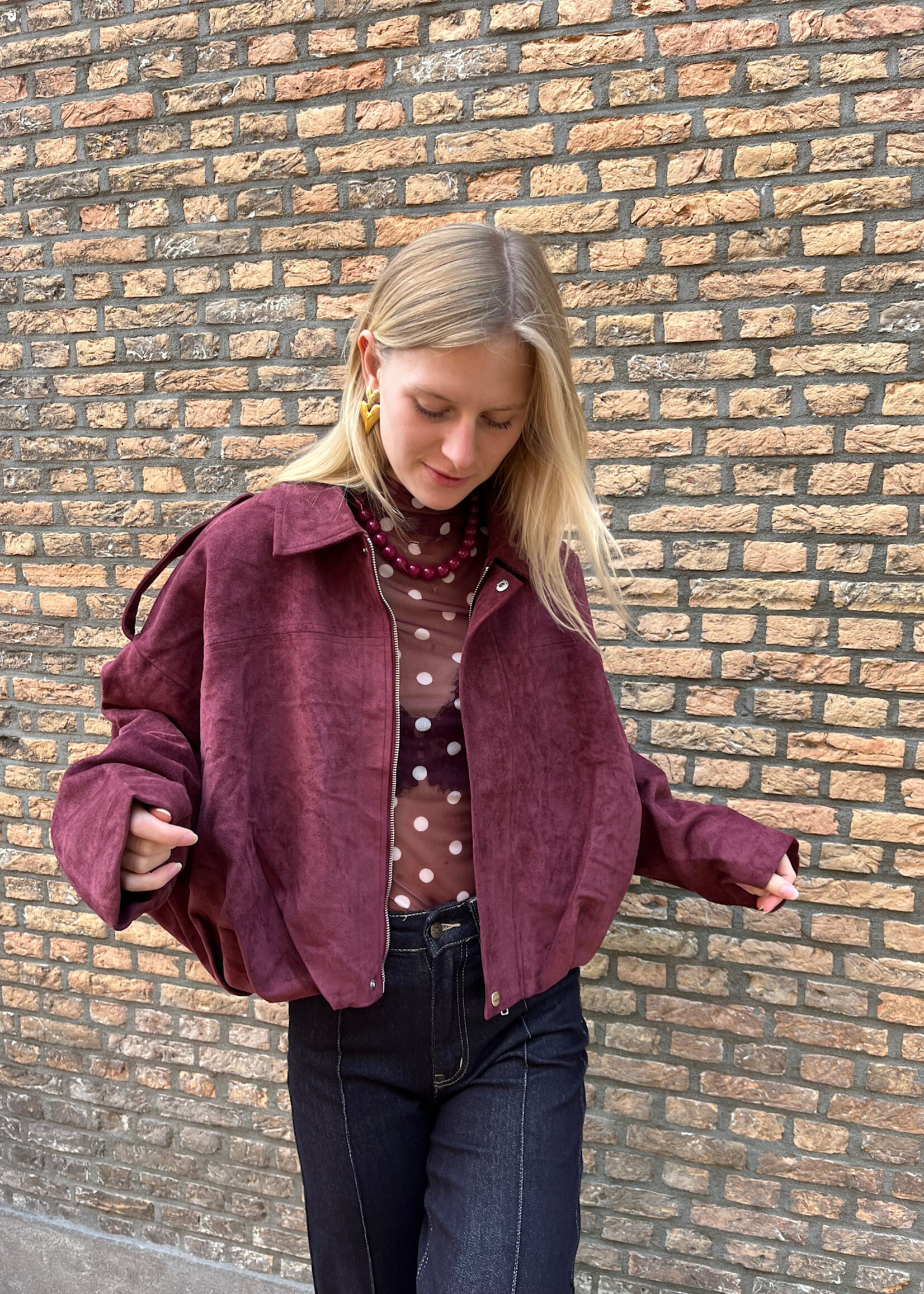 Flo Boutique Top Minte Bordeaux
