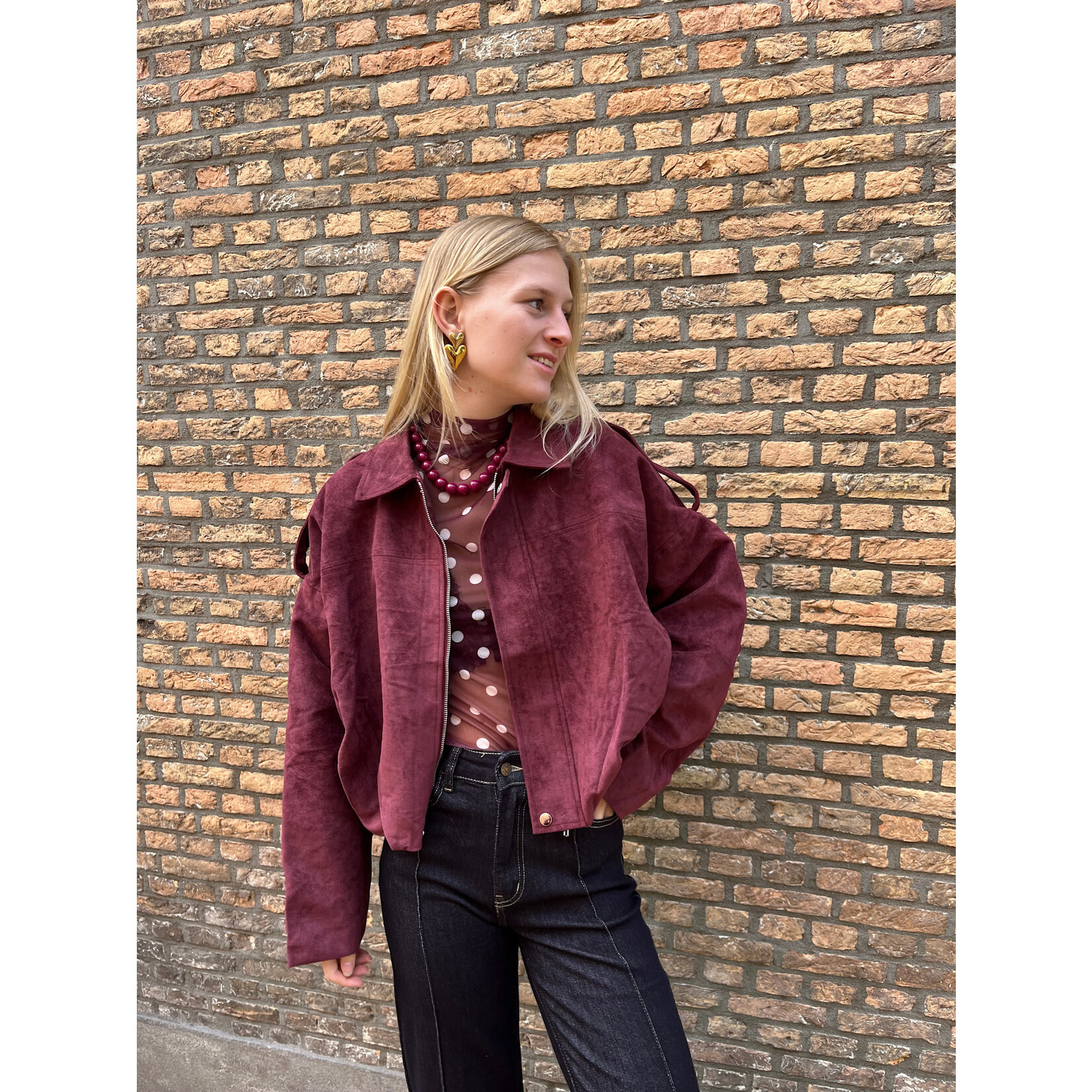 Flo Boutique Top Minte Bordeaux