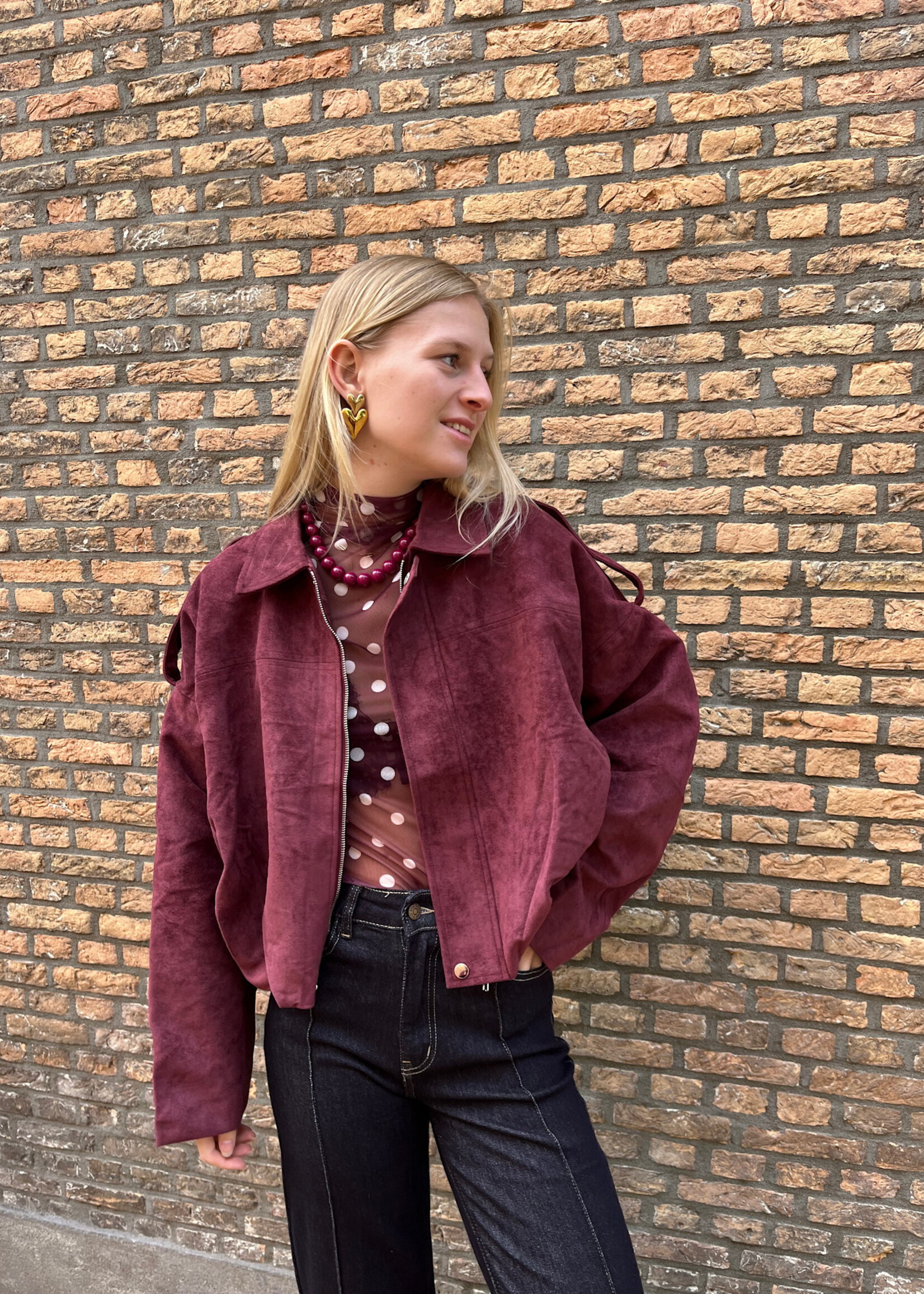 Flo Boutique Top Minte Bordeaux