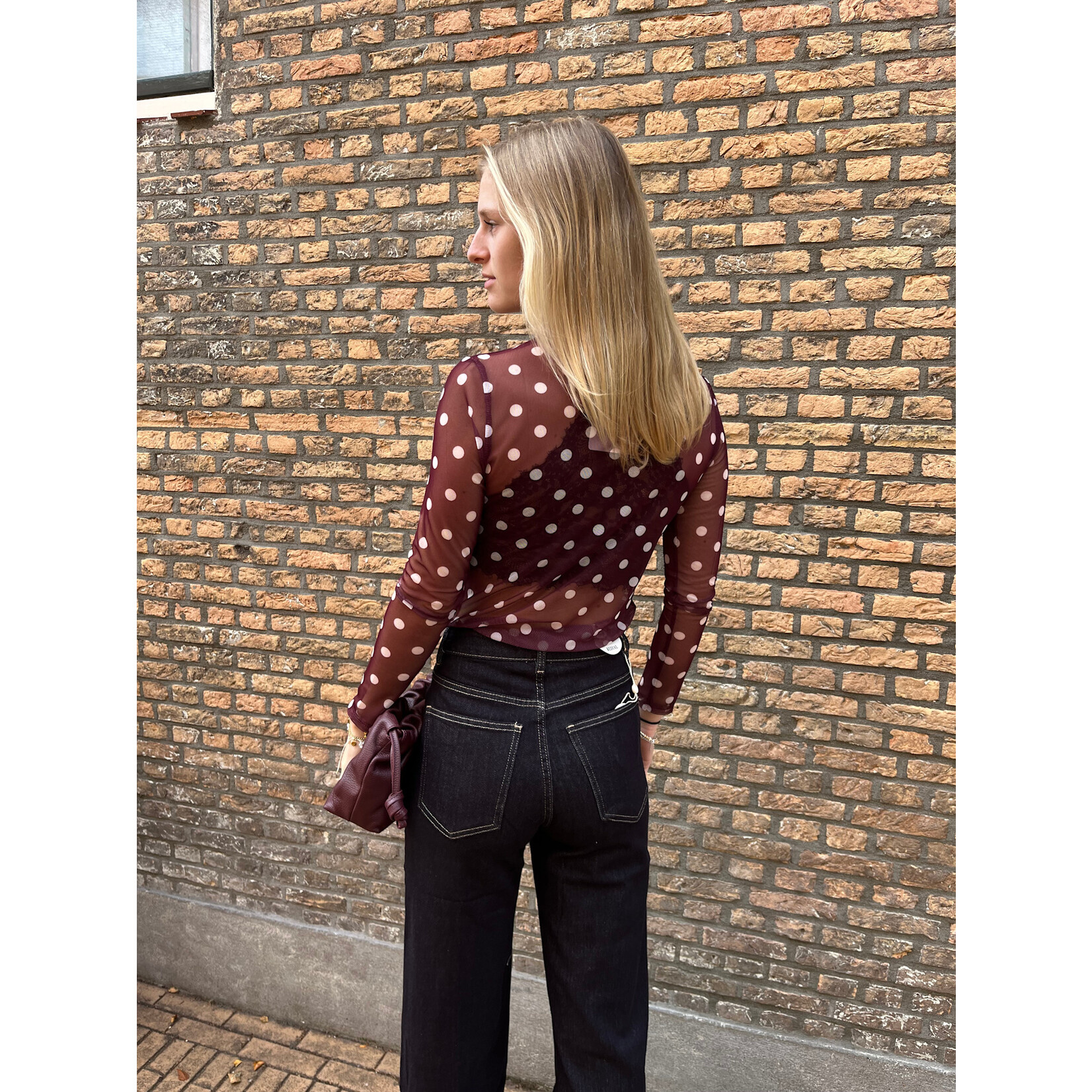 Flo Boutique Top Minte Bordeaux