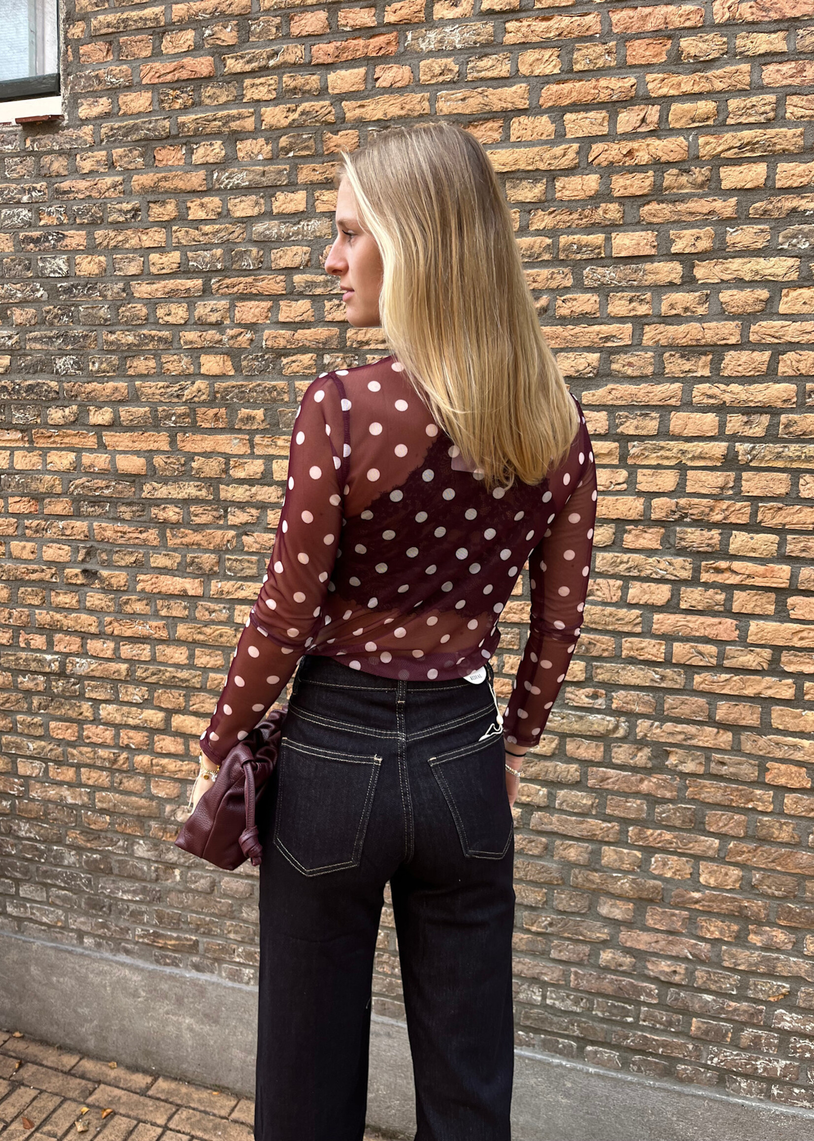 Flo Boutique Top Minte Bordeaux