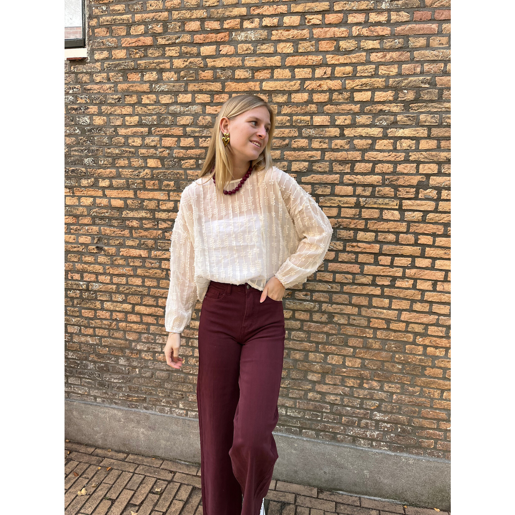 Flo Boutique Top Brecht Cream